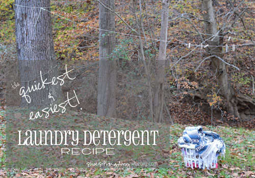 The quickest and easiest laundry detergent recipe by shoestringamy.weebly.com 